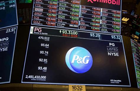 Procter & Gamble Co, NYSE , Equities, quote .